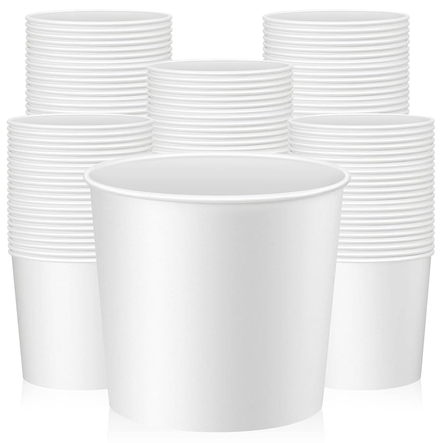 Amazon.co.jp: Hoolerry 100個 85オンス 使い捨てペーパーバケツ